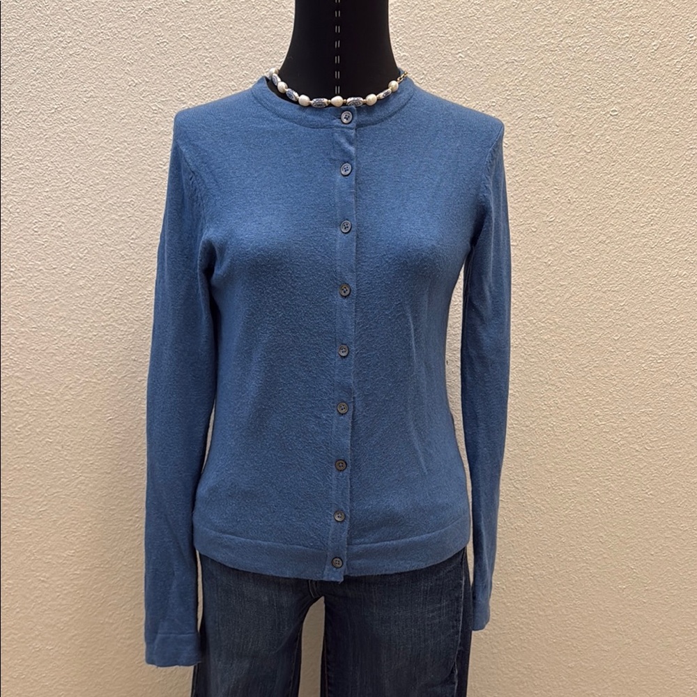 Boden Blue Cardigan Sweater